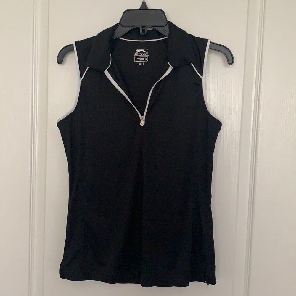 Black golf tank
